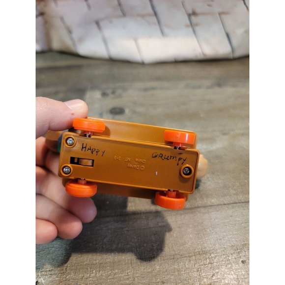 Disney Snow White seven dwarfs AS IS happy grumpy mining cart toy figure - Picture 3 of 5